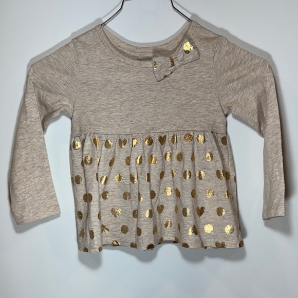 Garanimals Other - Garanimals Gold Polka Dot & Hearts Long Sleeve